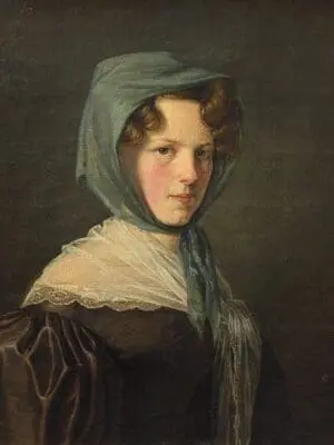 Christen Købke, Portrait of Margrethe Hahn married Stougaard