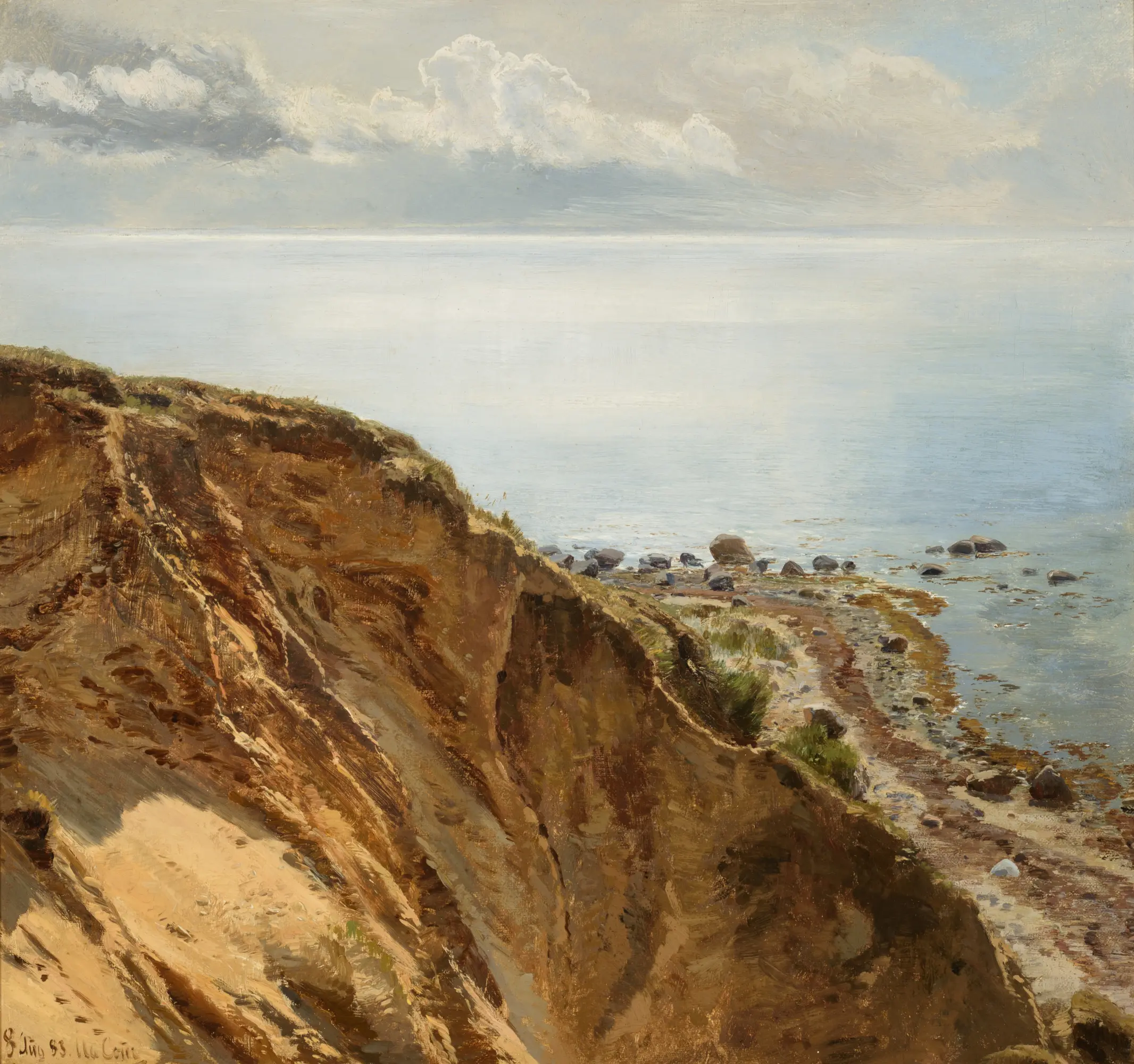 Janus la Cour, Skrænt (Moesgaard), 1883. © Staatliche Schlösser, Gärten und Kunstsammlungen Mecklenburg-Vorpommern Schwerin, doneret af Christoph Müller, Stiftung Pommersches Landesmuseum. Foto Kilian Beutel
