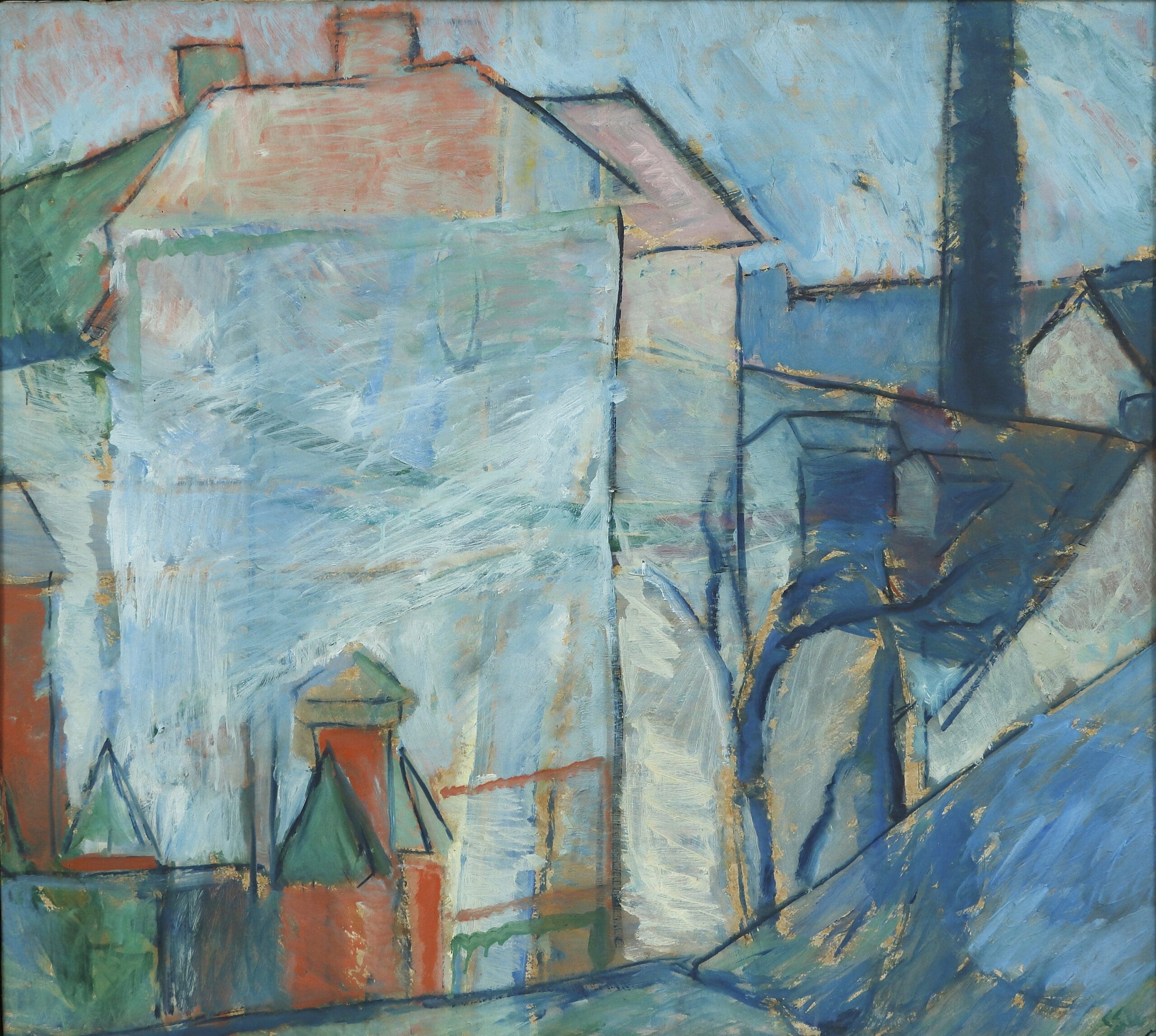 Christine Swane, Husgavle (Falkoner Allé), u.å., Johannes Larsen Museet